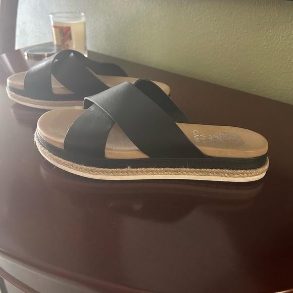 Vince Camuto Crossband Slide Sandals - Picture 2 of 9